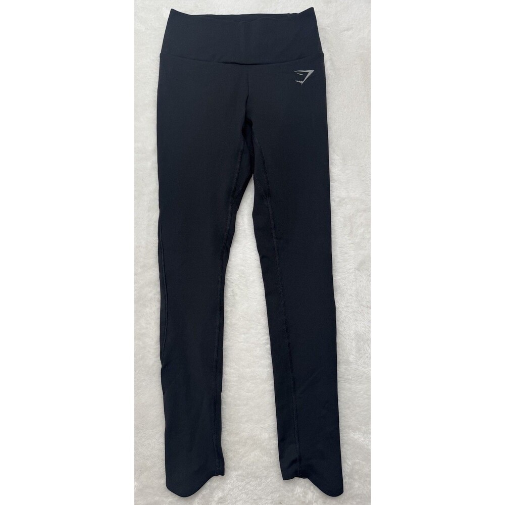 Gymshark Black Seamless Leggings Womens XS High Waist Stretch Athletic Pants